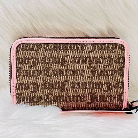 Juicy Couture Beigh with Pink Spring Fling Multicompartment Bifold - Picture 2 of 5